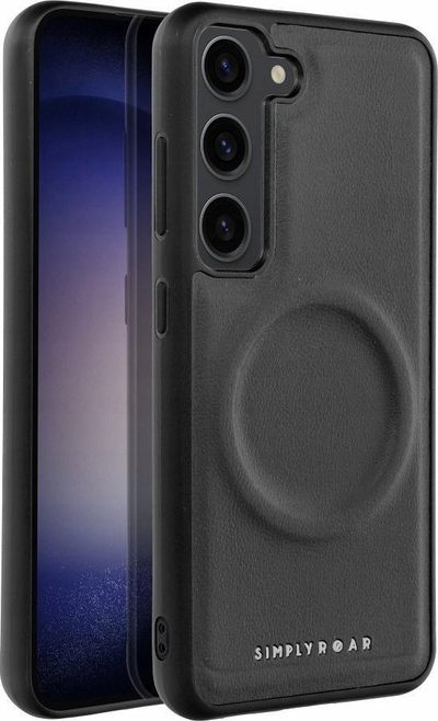 Futrollë telefoni Roar Mag Morning për Samsung Galaxy A35 5G, eko lëkurë, MagSafe, e zezë