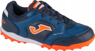 Këpucë futbolli për fëmijë Joma Top Flex 2433 TF Jr, taban me kunja TF, navy portokalli
