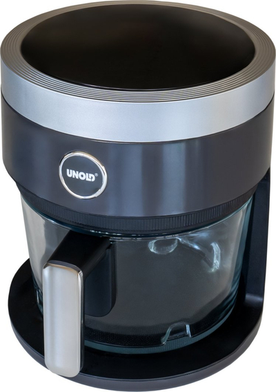 Fritezë me ajër Unold Glass 58695, 3.5L, 1200W, shportë xhami transparente