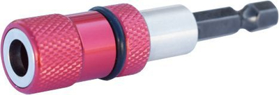 Mbajtës bitash magnetik 1/4", 65 mm, i kuq
