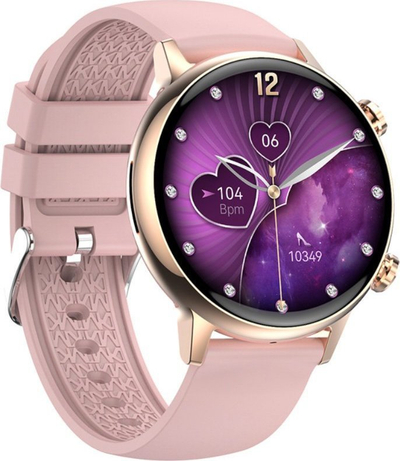 Smartwatch Rubicon Watch, pranon SMS dhe thirrje, ekran i zi