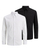 Këmishë Jack&Jones 2 PACK - JJJOE Slim Fit, 2 copë, e bardhë/zezë