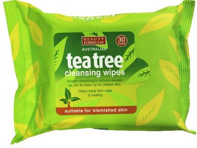 Beauty Formulas Tea Tree Cleansing Wipes, 25 парчиња