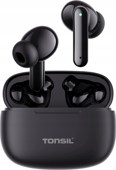 Безжични слушалки Тонсил T50BT, Bluetooth 5.3, IPX5, црни