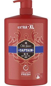 Xhel dushi dhe shampo Old Spice Captain, 2 në 1, 1000ml