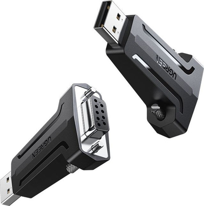 Adapter USB në RS232 Ugreen, DB9, USB 2.0, i zi