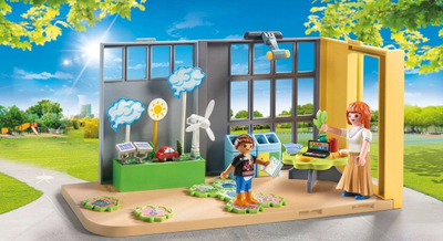 Set lodër Playmobil Meteorology Classroom, edukativ, për kalamaj 4+
