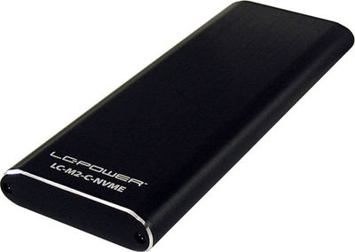 Kuti e jashtme SSD LC-Power LC-M2-C-NVME, M.2 NVMe, USB-C 3.2 Gen 2, argjendtë