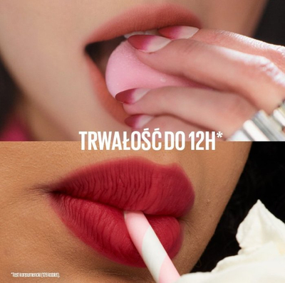 Buzëkuq i lëngshëm Maybelline Super Stay Teddy Tint 30, mat, 5ml, i kuq