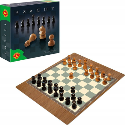 Shah druri Alexander 2688, set me figurina edhe tabelë, ngjyrë kafe