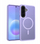 Mbrojtëse telefoni Crong Hybrid Matte Magnetic për Samsung Galaxy A57, MagSafe, ultra e hollë, lejla