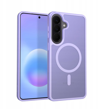 Mbrojtëse telefoni Crong Hybrid Matte Magnetic për Samsung Galaxy A57, MagSafe, ultra e hollë, lejla
