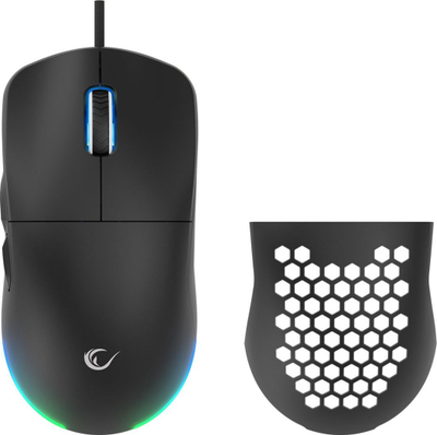 Set 2 copë maus gaming Rampage Blink, USB, 12800 DPI, RGB, i zi