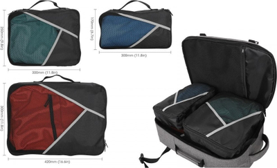 Çantë shpine Manhattan Laptop Backpack, 17.3\", 40L, gri