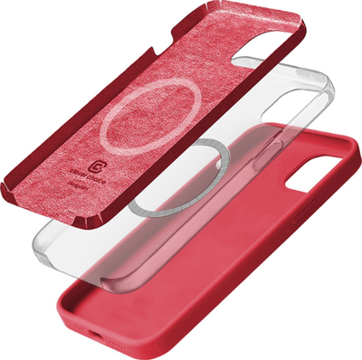 Mbulesë telefoni Crong Color Cover Magnetic për iPhone 15 Plus, MagSafe, rozë