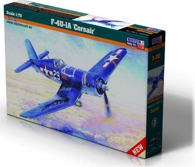 Модел авион MisterCraft F4U 1A Corsair SD 205, размер 1:72, сет за склопување, повеќебоен