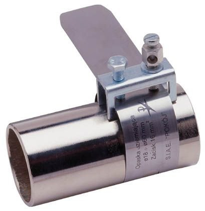 Rrip tokëzimi T2UK A14-5420, për tuba 60-120mm, metalik, argjendtë