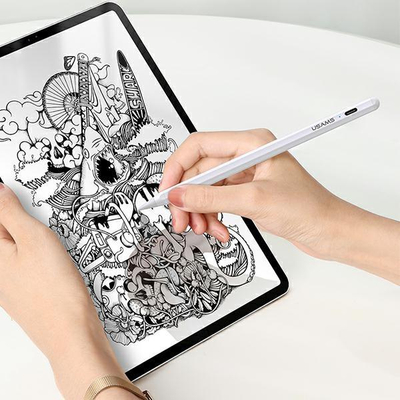 Дигитално пенкало USAMS US-ZB223, за iPad, врв 1.5 mm, бело