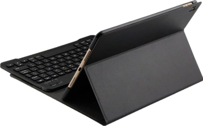 Këllëf me tastierë Bluetooth për iPad Air 4 10.9", me lëkurë eco, i zi
