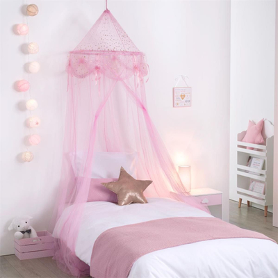 Canopy Atmosphera Princess, për krevat kalamajsh, poliester, rozë