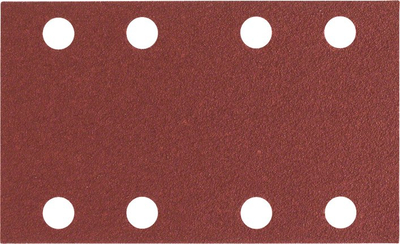 Letra gërryese Bosch Punched Hook and Loop 80 x 133mm, granulim 120, set 10 copë