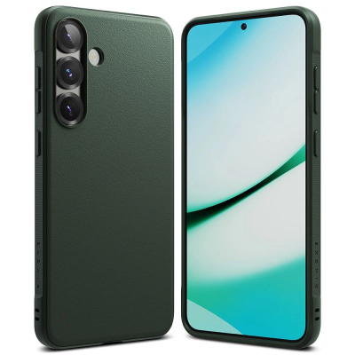 Kojë telefoni Ringke Onyx për Samsung Galaxy S25, TPU, antirrëshqitëse, jeshile e errët