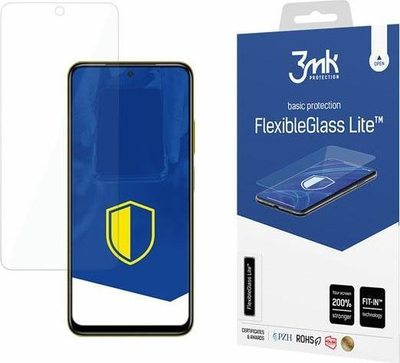 Folie mbrojtëse 3MK Flexible Glass Lite për Xiaomi Poco X4 Pro 5G, xham hibrid i butë, transparent