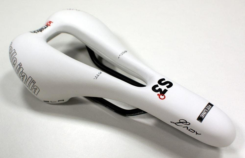 Shalë biçiklete Selle Italia SLR Lady Flow SIT-000000000134, tub mangan 7 mm, S, e bardhë