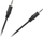 Kabllo audio Lechpol LEC-KPO2743, Jack 3.5mm në Jack 3.5mm, 0.6m, e zezë