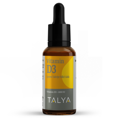 Suplemente TALYA Herbal Vitamin D3 Liquid Drops, 10 ml
