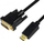 Kabllo LogiLink DisplayPort në DVI-D, 5m, e zezë