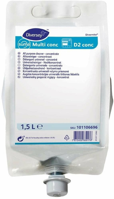 Pastrues për shumë punë Diversey Suma D2, koncentrat, 1.5L