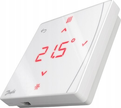 Termostat dhome Danfoss ICON2, Zigbee, kontroll përmes aplikacionit, i bardhë