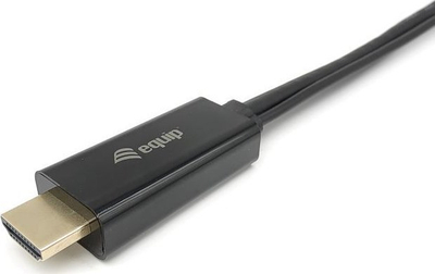 Adapter HDMI në DisplayPort Equip, kabllo-adapter, i zi
