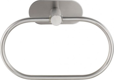Mbajtës peshqiri WENKO TurboLoc Orea Matt, pa shpime, 7x27x18 cm, metal mat argjendtë