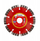 Disk prerës me diamant Würth Construction, 125mm, i segmentum, i kuq