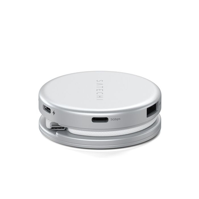 Satechi OntheGo 5-in-1 Multiport Adapter, Silver