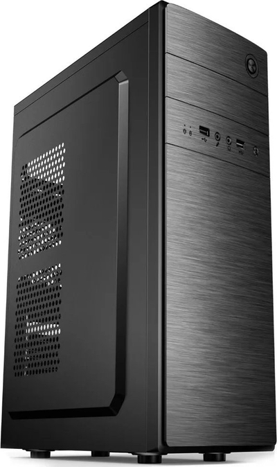 Куќиште за компјутер Crono D183A, ATX Mid Tower, без напојување, црно