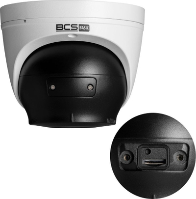 Kamerë IP BCS BCS-B-EIP45VSR3, 5 Mpx, lente motozoom 2.8–12 mm, e bardhë