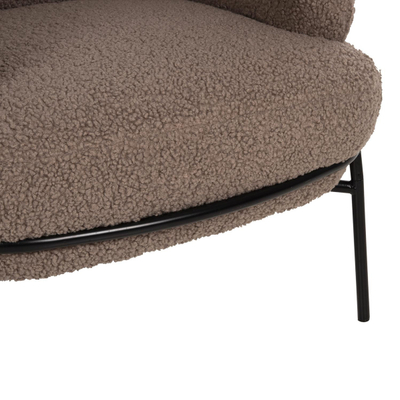 Kolltuk Agnes 74x71x83Hcm (HM9525.25), kaftë/ zezë