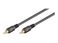 Kabllo audio Microconnect RCA në RCA, 10 metra, e zezë