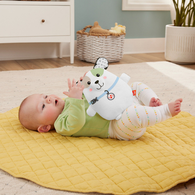 Lodër qetësuese Fisher-Price Calming Vibes Puppy Soother, me dridhje, muzikë, shumëngjyrëshe