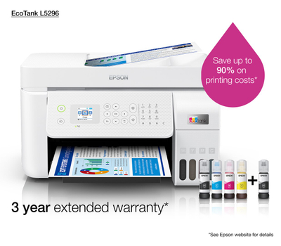 Printer multifunksional Epson L5296, Inkjet, i bardhë