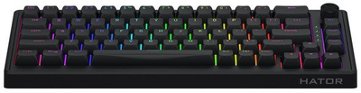 Tastierë HATOR Skyfall 65 Wired, mekanike 65%, QWERTY US, e zezë