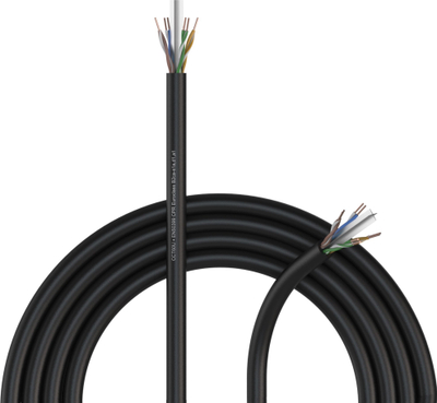 Kabëll rrjeti CAT6 U UTP, përçues solid 0.25 mm, gri