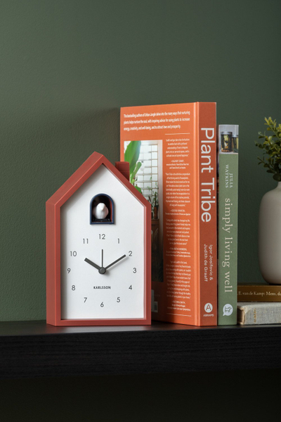 Будилник Karlsson Modern Cuckoo, механизам кукавица, модерен дизајн