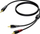 Kabllo audio Procab CLA711/20, 3.5mm Jack në 2x RCA, 20m, e zezë