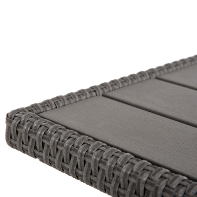 Set lounge kopshti CARSON HM6078.01, qoshe me tavolinë, rattan sintetik, gri