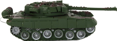 Lodër tank me telekomandë Leantoys 1:18, me dritë edhe zë, i gjelbër
