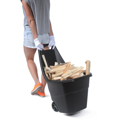 Karrocë kopshti Prosperplast Garden Wheelbarrow 55L, plastike, ngjyrë e zezë